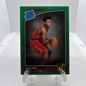 2018-19 Collin Sexton Donruss Rated Rookie RC Green Flood #180 Cavaliers