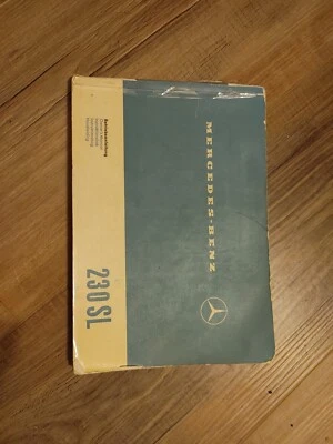 Manual do operador do proprietário Mercedes Benz W113 230SL (original OEM. Inglês e alemão - Imagem 1 de 4