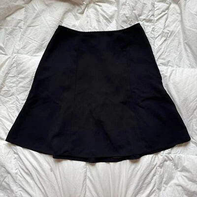 Charter club Y2k corporativo gótico negro midi vestido falda talla 16 minimalista  Foto 1 de 4