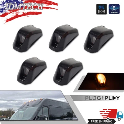 Smoke LED Front Cab Roof Marker Light For 2014-2023 RAM Promaster 1500 2500 3500 - Image 1 of 4