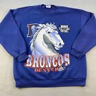 Vintage Denver Broncos Sweater Mens Extra Large Blue Orange 90S Usa Sweatshirt