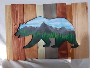 Bild Wanddekoration Gemälde Holzbild Acrylbild Handarbeit - Bild 1 von 3