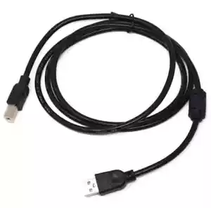 Printer Cables (USB-B to USB-A) Black High quality printer Cable 5 FT - Picture 1 of 1