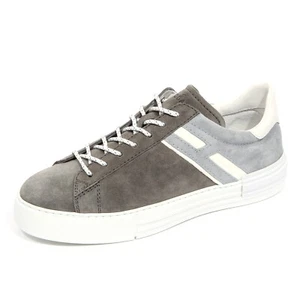 G4894 men's sneaker HOGAN REBEL grey suede/leather shoe men - Picture 1 of 4