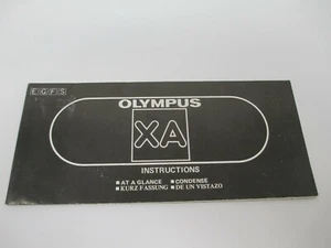 Olympus XA At A Glance Instruction Manual - Picture 1 of 2