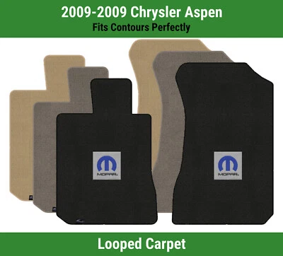 Alfombrillas delanteras Lloyd Classic Loop para Chrysler Aspen '09 con logotipo azul M-Mopar Foto 1 de 4