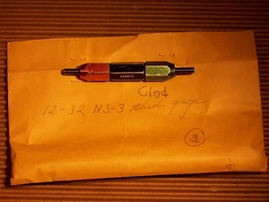 VERY GOOD COND 12-32NS-3 GO/NOGO THREAD GAGE C104 - Bild 1 von 1