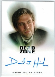 DEAD ZONE SEASONS 1 AND 2 DAVID JULIAN HIRSH AS THOMAS BERKE AUTOGRAPH