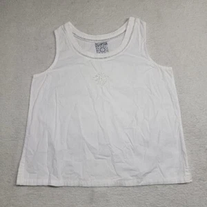 Surya Women’s Size Large White Camisole Euc! - Picture 1 of 13