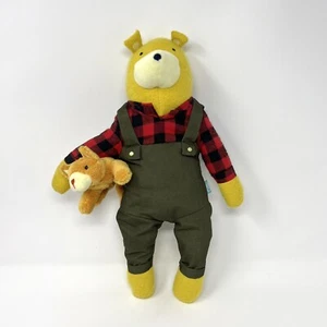 Manhattan Toy Company Lemon the Bear Peluche Boscaiolo con Gatto 16” 2018 - Foto 1 di 6