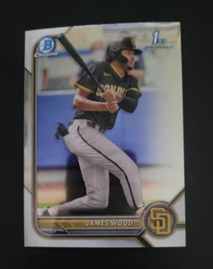 James Wood 2022 Bowman Chrome 1st BCP-108 ROOKIE CARD RC NATIONALS / Clean HOT - Picture 1 of 2