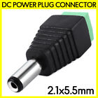 DC Power Plug Male 2.1x5.5mm Balun Connector Solder Free for CCTV DIY Adapter
