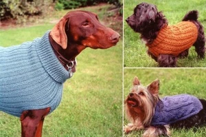 Fiber Trends Strickmuster #FT211x Dandy Hundepullover -3 Pullover Brustumfang 12-30 - Bild 1 von 3