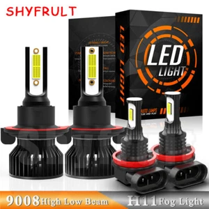 For 2004-2012 Nissan Sentra LED Headlight Hi/Lo + fog Light 4 Bulbs 6000k White - Bild 1 von 14