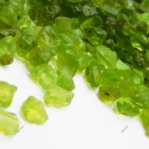 Natural GREEN Peridot ROUGH 84.23 Ct CERTIFIED Loose Gemstone Lot - Picture 1 of 13