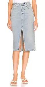 COH Citizens Of Humanity Bea Double Slit Skirt Denim Sz 27 Perella NWT $179 - Picture 1 of 4