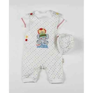 Scruffy Bear Baby Boys Jungle Explorers Knit Spotty Dungaree Outfit 0-3 months - Picture 1 of 1