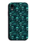 Dark Turquoise Green Gothic Skulls And Roses Phone Case Cover Style Mint Ce96