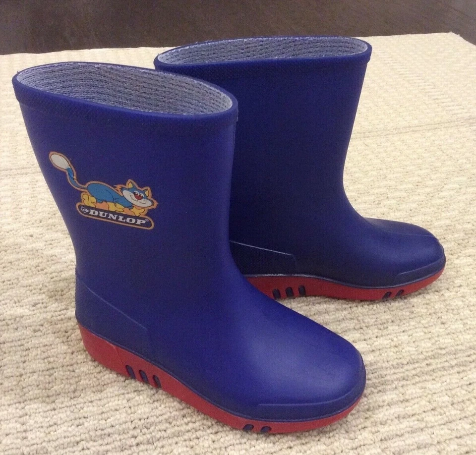 Unisex Girls Boys High Quality of Rubber Rain Boots Wellies  DUNLOP Size US 8 - Image 1 of 4