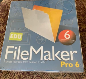 FileMaker Pro 6 EDU for Windows Brand New Sealed In Box MINT - Picture 1 of 6
