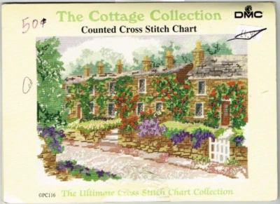 DMC Cottage Collection punto de cruz gráfico rosa terraza DMC sin abrir Foto 1 de 3