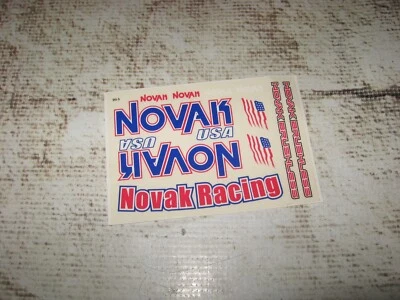 Vintage RC Racing Sticker Sheet New (1) Novak ESC Sedan DS-3 - Image 1 of 2