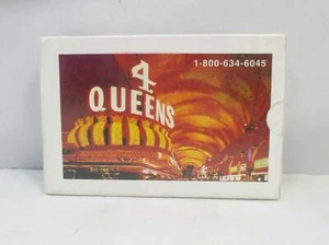 4 Queens Hotel & Casino Las Vegas Playing Cards - NEW Factory Sealed Box - Picture 1 of 3