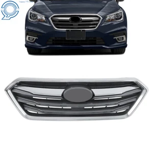 Fit For 2018-2019 Subaru Legacy Front Grille W/Chrome Trim Dark Gray SU1200181 - Picture 1 of 12