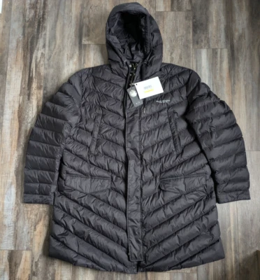 NWT Armani Exchange Long down jacket with hood Men's XXL Puffer NEW Black $380 - Image 1 of 4