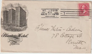 1899 st line ST LOUIS MO illust advt PLANTER'S HOTEL (d242) - Picture 1 of 2
