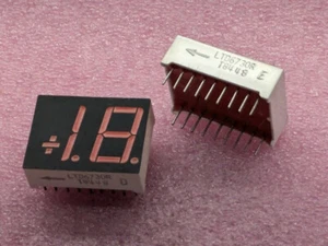 2 STCK. Display zweistellig rot 7 Segmente gemeinsame Anode LTD6730R Liteon - Bild 1 von 3