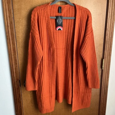 NUEVO CON ETIQUETA Sacred Threads Frente Abierto Largo Cárdigan Suéter Talla Única Foto 1 de 3