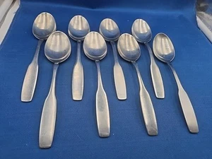 Lot of 8 Oneida PAUL REVERE Stainless Oval Soup Spoons 6 3/4" - Picture 1 of 5