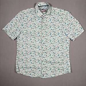 Johnnie-O Hangin’ Out Polo Men’s Medium Malibu Floaty Golf Short Sleeve - Picture 1 of 9