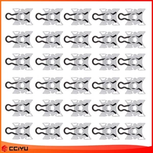 fender retainer white fasteners clips 30x Nylon Rivets for BMW #51321938884 - Picture 1 of 3