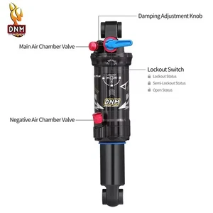 DNM AO-39RC Mountain Bike Rear Air Shocks w/Lockout 165/190/200mm Dual Air Valve - Picture 1 of 28
