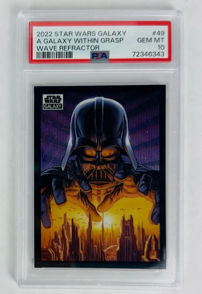 2022 Topps Star Wars Galaxy A Galaxy Within Grasp WAVE REFRACTOR /99 PSA 10 - Image 1 of 2