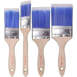 Bates Confezione da 4 Pennelli Professionali per Pittura - Manico in Legno Trattato, Piccolo e Stai... - Foto 1 di 9