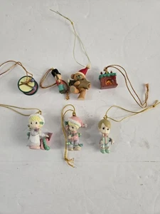 3 Precious Moments Mini Christmas Ornaments 1996 4 other Bear Drum soldier fire - Picture 1 of 9