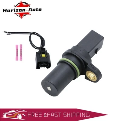 Crankshaft Position Sensor+Connector For Audi A3 A4 A5 Q3 VW Jetta CC 06H906433 - Image 1 of 4