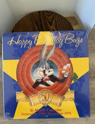 Happy Birthday Bugs 兔子 50 岁 1990 年 9 月 - 1991 年 12 月 全新 — 第 1/2 张图片