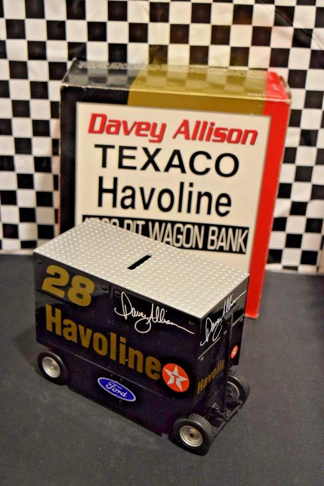 Action RCCA Davey Allison #28 Texaco Havoline Pit Wagon Bank 1990 escala 1:16  Foto 1 de 4