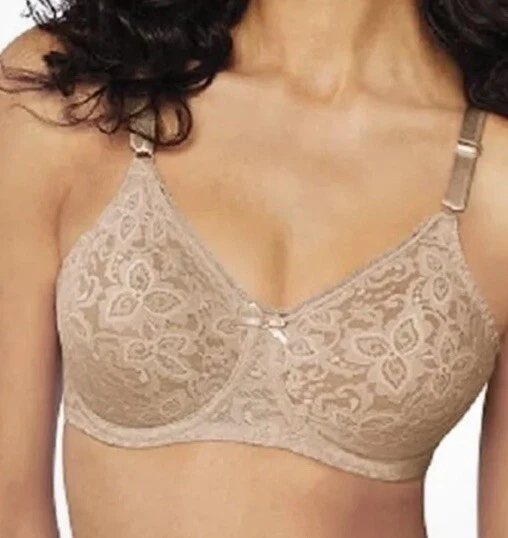 Bali Women's 34D Lace 'n Smooth Seamless Stretch Lace Underwire Bra DF3432