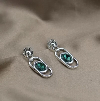 Pendientes Hechos a Mano ESTILO UNO De Único Años 50 VERDE (M12) Foto 1 de 4