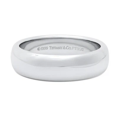 TIFFANY & Co. Anillo de boda Forever Platino 6 mm Lucida 8 nuevo Foto 1 de 4