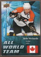 2009-10 Upper Deck All World Flyers Hockey Card #AW25 Mike Richards