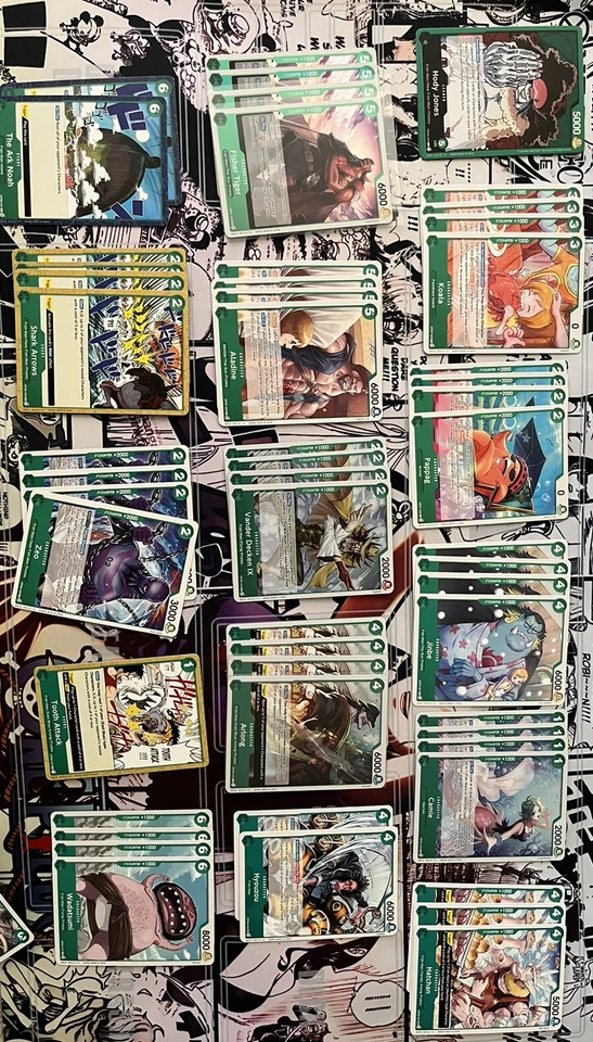 One Piece TCG English full deck - Green - Leader: Green Hody Jones - Image 1 of 1