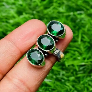 Chrome Diopside Gemstone 925 Sterling Silver Handmade Jewelry Ring - Picture 1 of 7