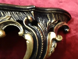 WANDKONSOLE KONSOLE ABLAGE SCHWARZ GOLD BAROCK REPRO 38x20 cm Wandregal 811 - Bild 1 von 115