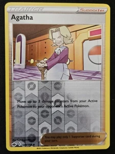 Agatha 129/198 SWSH Chilling Reign Reverse Holo Trainer Supporter Pokémon TCG NM - Picture 1 of 2